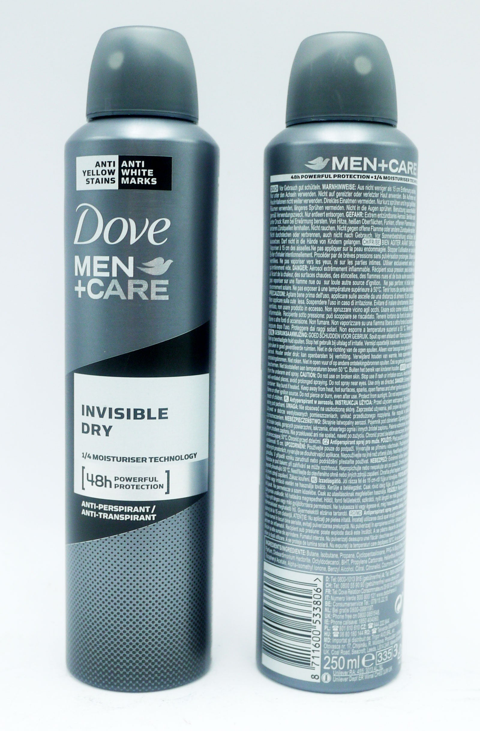 DOVE Men Care Invisible Dry 48hr Powerful Protection 250ml DOVE Men Care Invisible Dry 48hr Powerful Protection 250ml